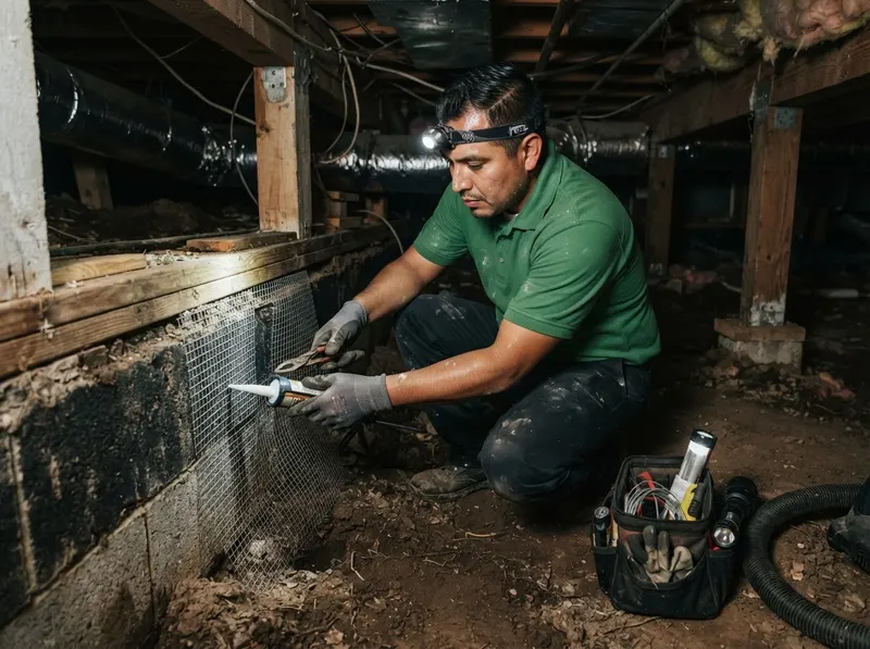 Norway Rat Crawlspace and Foundation Remediation in Houston, TX